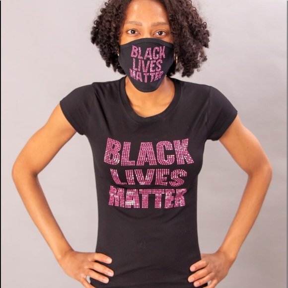 BOGO BLM set pink rhinestone - Picture 6 of 6